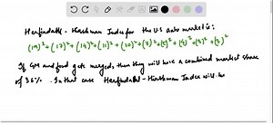SOLVED:Use Table 11.5 and Table 11.6 to calculate the Herfindal-Hirschman Index for the U.S. auto market. Would the FTC approve a merger between GM and Ford? Honda 10 % Nissan 7 % Hyundai 5 % Kia 4 % Subaru 3 % Volkswagen 3 %
