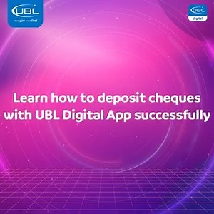 Learn how to deposit cheque digitally. Say Goodbye to Hassles; Deposit Cheques Digitally with UBL Digital App! Learn how to deposit your UBL cheque digitally from the comfort of your home now. Read more: https://ubldigital.com/DigitalChequeDeposit Download the app: App store: https://apple.co/3ff4Ny6 Google Playstore: https://bit.ly/3sujpNc #UBL #UBLDigitalApp #DigitalChequeDeposit #BestInDigitalInnovation #BestDigitalBank #DigitalBankingSolutions | UBL - United Bank Ltd