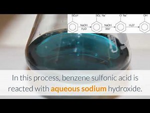 Synthesis of phenol from sodium benzene sulphonate