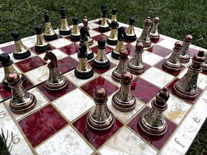 Classic Chess Set | Premium Chess Pieces | Metal Chess Pieces | Gift | Handmade - Etsy