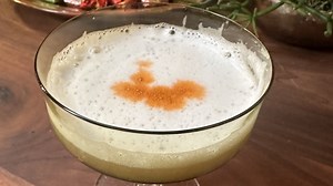 Friday cocktails with John: An apple-flavored twist on a pisco sour cocktail. | Rachael Ray Show