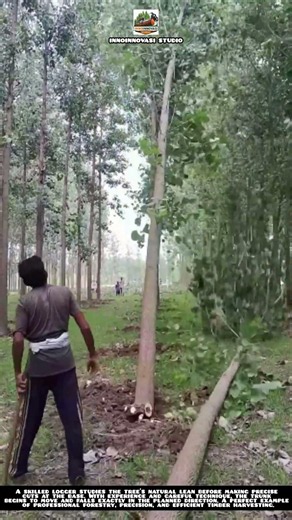 Fast Tree Felling Skills | Precision Logging in Action