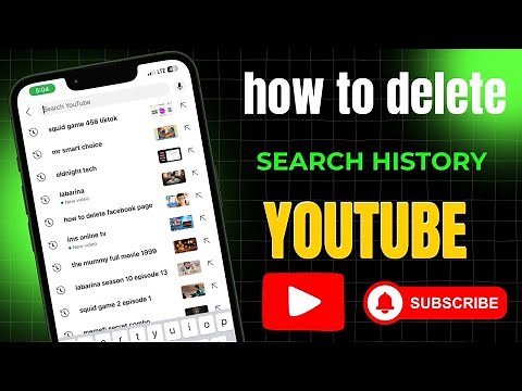 How to delete YouTube search history | easy way to clear YouTube search history