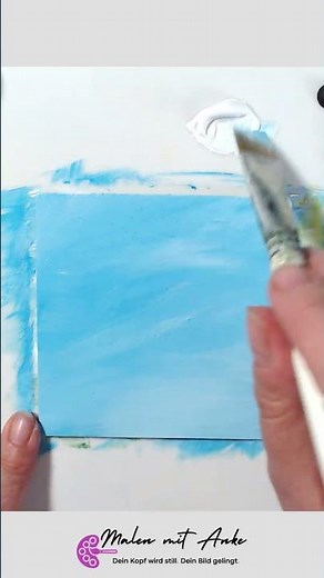 Easy! Painting the sky with acrylics for beginners