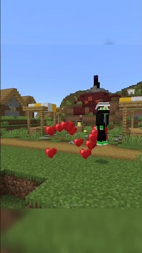 Only 1 Command! Heart Particle Effect Follows Player in MCPE! ❤️