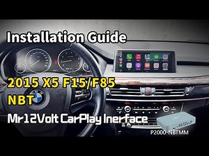 2015 BMW X5 F15 F85 NBT high installation guide MOST CarPlay & Android Auto interface Mr12Volt