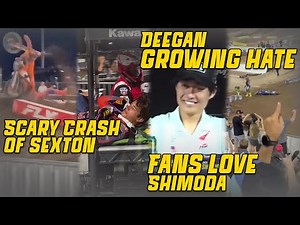 Chase Sexton Scary Crash VIDEO, Fans love Jo Shimoda, while Haiden Deegan faces growing hate.”