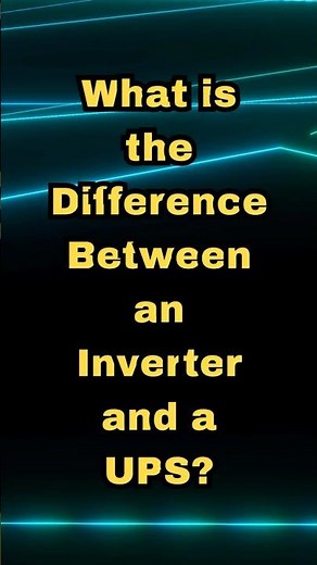 What is the difference between an Inverter and a UPS? #jbtechnicians #inverter #UPS