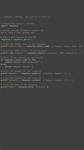 network request basics #python #showcase