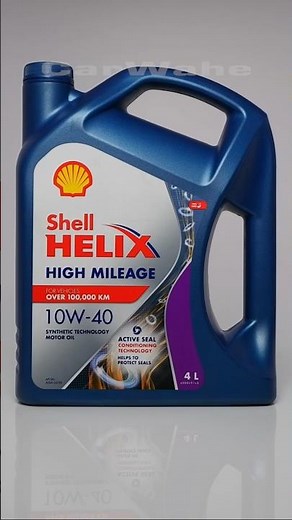 Shell HELIX HIGH MILEAGE 10W-40 Motor Oil 4Liters || carwahe