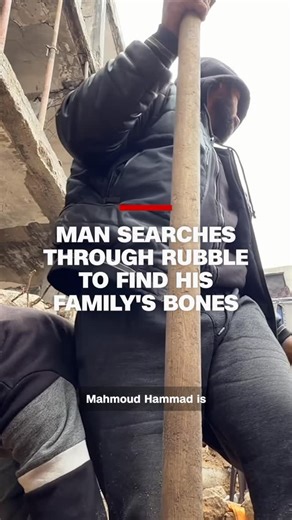CNN on Instagram: "CNN’s Jeremy Diamond, @jdiamond1_, reports on how one man is sifting through rubble in Gaza to recover his family’s bones."