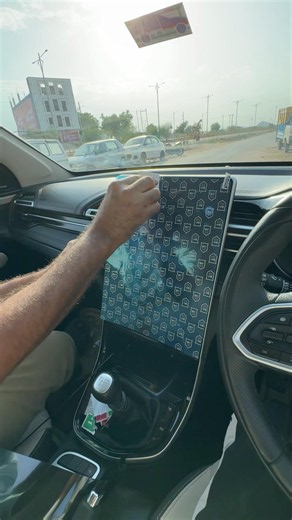 MG Hector Touchscreen Tempered Glass Installation 🔥 Perfect Fit!