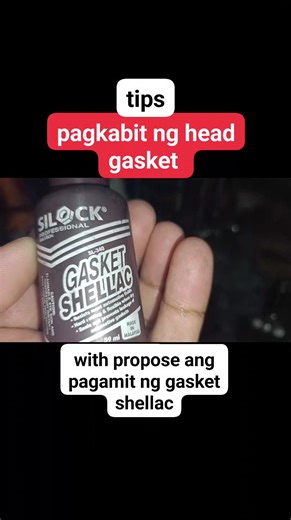 Nasubukan mo bang gumamit ng gasket shellac para sa cylinder head gasket? kong may katandaan na ang makina ito ang gamit ko. #mechanic #mechaniclife #myreels | Boss jerome