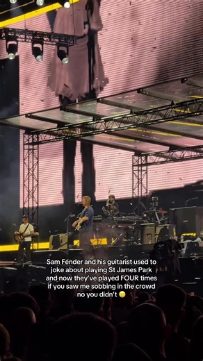 Sam Fender's Emotional Performance at St James Park