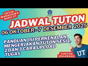 UT ONLINE TUTORIAL GUIDE (TUTON) 2025 AND COMPLETE TUTORIAL SCHEDULE STARTING OCTOBER 6, 2025