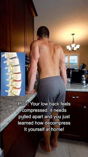 Quick Disc Decompression at Home! 💥 #RehabFix