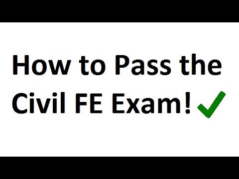 How to Pass the Civil FE Exam
