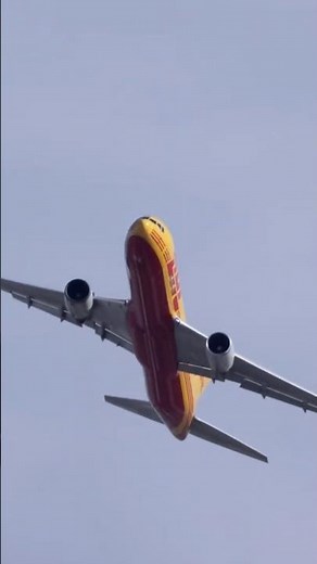 Global Cargo Power 🌍✈️ DHL 777F Climbs Out of JFK