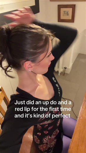 Perfect Updo and Red Lip Makeup Tutorial