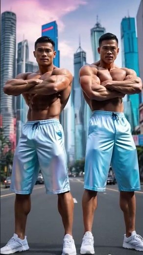 Muscle Duo Flex in Future City | Strength Redefined