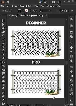 Adobe illustrator 2026 - Create a Chain Link Fence Like a PRO