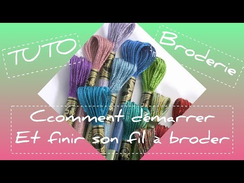 Embroidery Tutorial 🥰 How to start and finish your embroidery thread 🤩🤩🤩