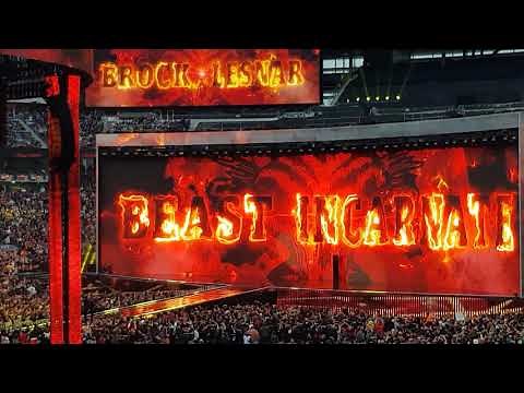 Brock Lesnar Entrance Paul Heyman intro Wrestlemania 35