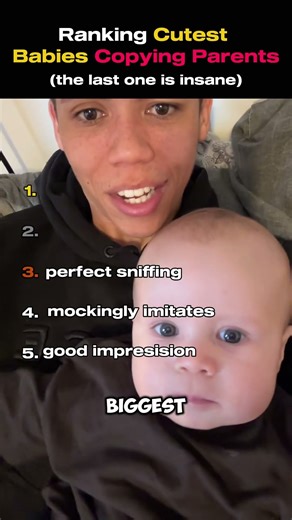 Ranking Cutest Babies Copying Parents