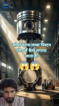 How One Piston Pushes a Giant Ships? #shorts #ocean