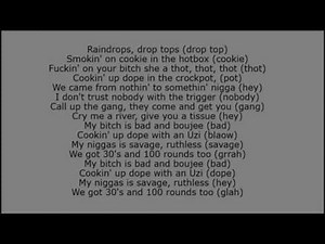 Migos - Bad and Boujee ft. Lil Uzi Vert (Official Lyrics)