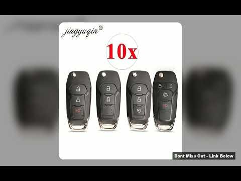 Best Jingyuqin 10Pcs Lot 2 Must Have 3 4 Buttons Flip Folding Remote Car Key Shell Case For Vir