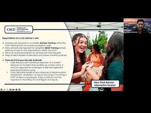 New Club Advisor Info Session - Fall 2025