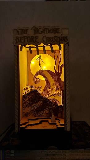 Nightmare Before Christmas DIY Book Nook / Diorama Kit | Cornel73 - Etsy