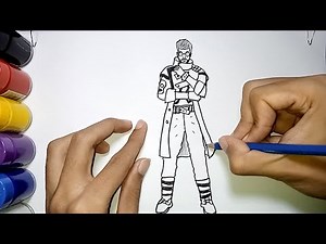How To Draw Alok From Free Fire Full Body | Cara menggambar alok keren