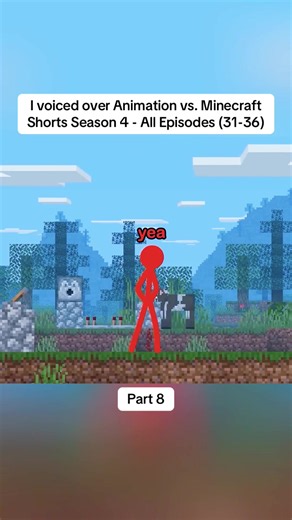 I voiced over Animation vs. Minecraft Shorts Season 4 - All Episodes (31-36) #trending #viral #fyp #animation