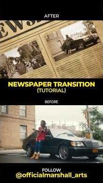 3D Newspaper Slide Transition | After Effects Tutorial | #aftereffects #tutorial #transition #vfx