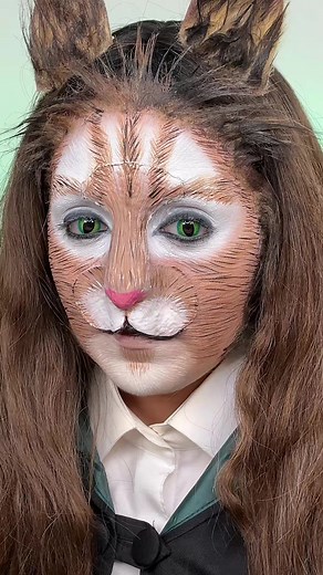 Harry Potter Hermione Granger Cat Transformation Makeup Tutorial