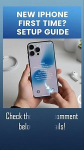 How do I set up my new iPhone for the first time?