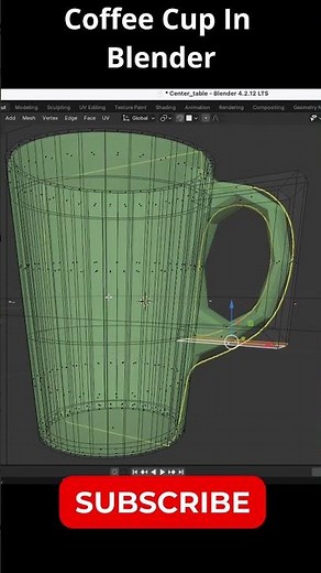 How to make a coffee Cup In Blender #freestor #blender #blender3dmodeling