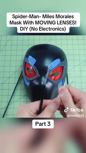 Spider-Man Miles Morales Mask DIY: Moving Lenses (No Electronics)