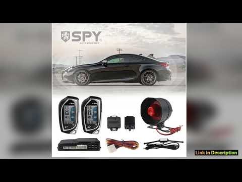 SPY Two Way LCD Car Alarm System Remote Smart Start Engine Keyless Entry Comfort Edition