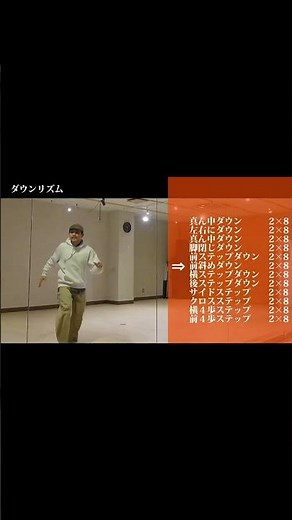 初心者向けダウンリズムトレーニング！その2 #ダンス初心者 #40代 #ヒップホップダンス