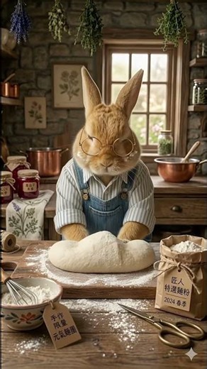 🐰🍞 The Ultimate Cozy Escape: Watch This Adorable Bunny Bake Artisan Bread & Jam 🍓✨