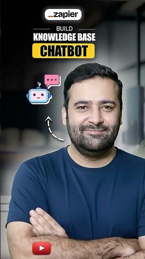 AI Chatbot with Custom Knowledge base - NO CODE #shorts #zapierautomation #chatbots