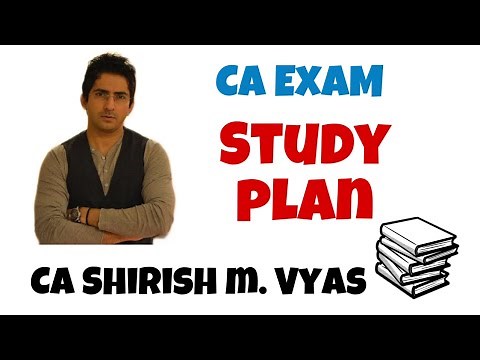 How to prepare for CA Exam-Study Time Table & Motivation (CA Final/Inter) by CA Shirish Vyas