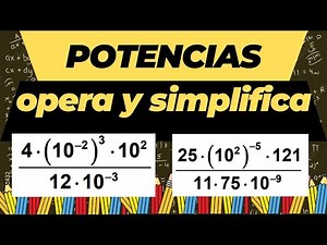 Operaciones combinadas con potencias.