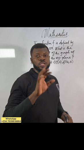 2K views · 43 reactions | Try go watch the full video: How to find the x-intercept of a given function. #sat #intercept #graph #function #instructoralison #pidginenglish #reel #math link below | Alison Zaccheaus Otuebe | Facebook