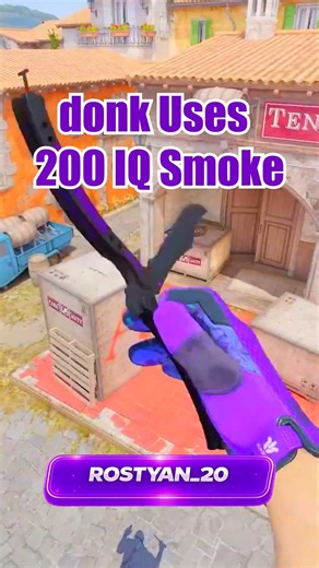 donk Uses 200 IQ Smoke Inferno CS2 #cs2 #csgo #faceit
