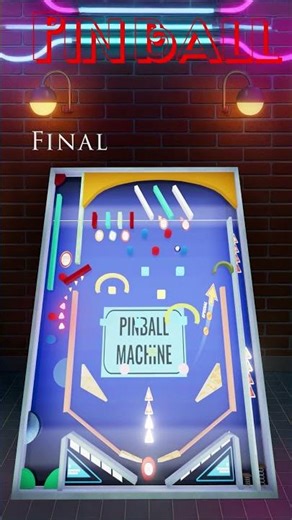 3D model of Pin ball Game