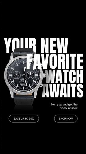 How to Design a Professional Watch Poster in Canva | Step-by-Step Canva Tutorial